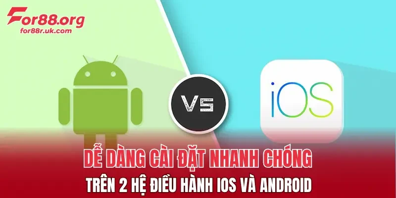 Dễ dàng cài đặt nhanh chóng trên 2 hệ điều hành iOS và Android
